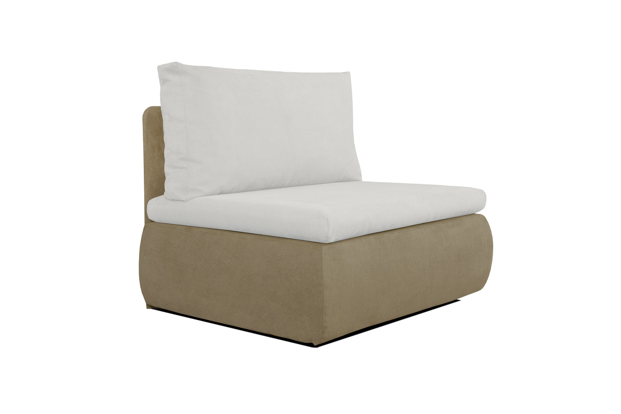 Genf Relax Sessel mit Schlafunktion beige/ braun