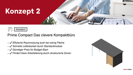 2 Konzept Büro- kleines Budget