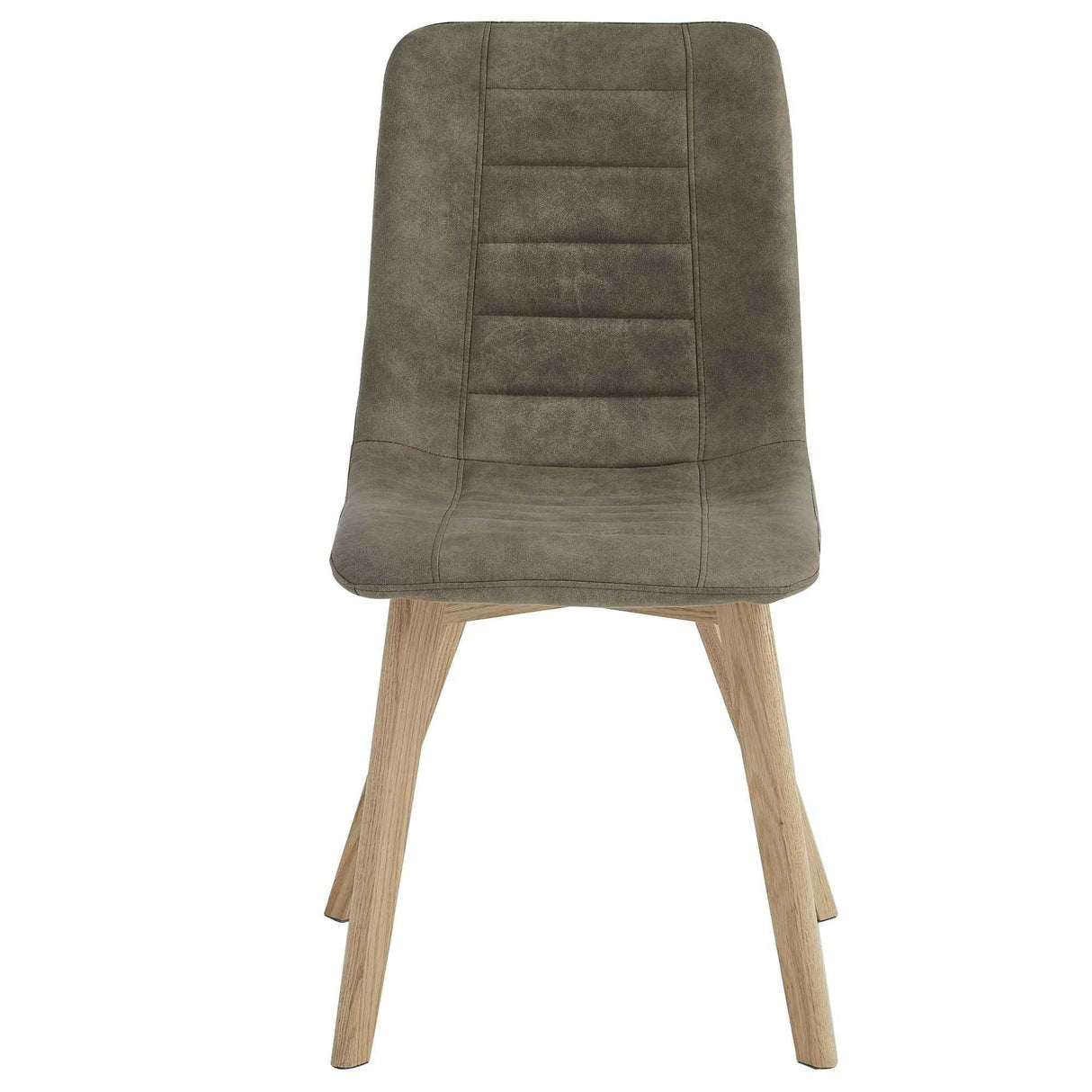4x Set PRIME DOM Stuhl - Essen, Taupe Samt, 43x53x88 cm