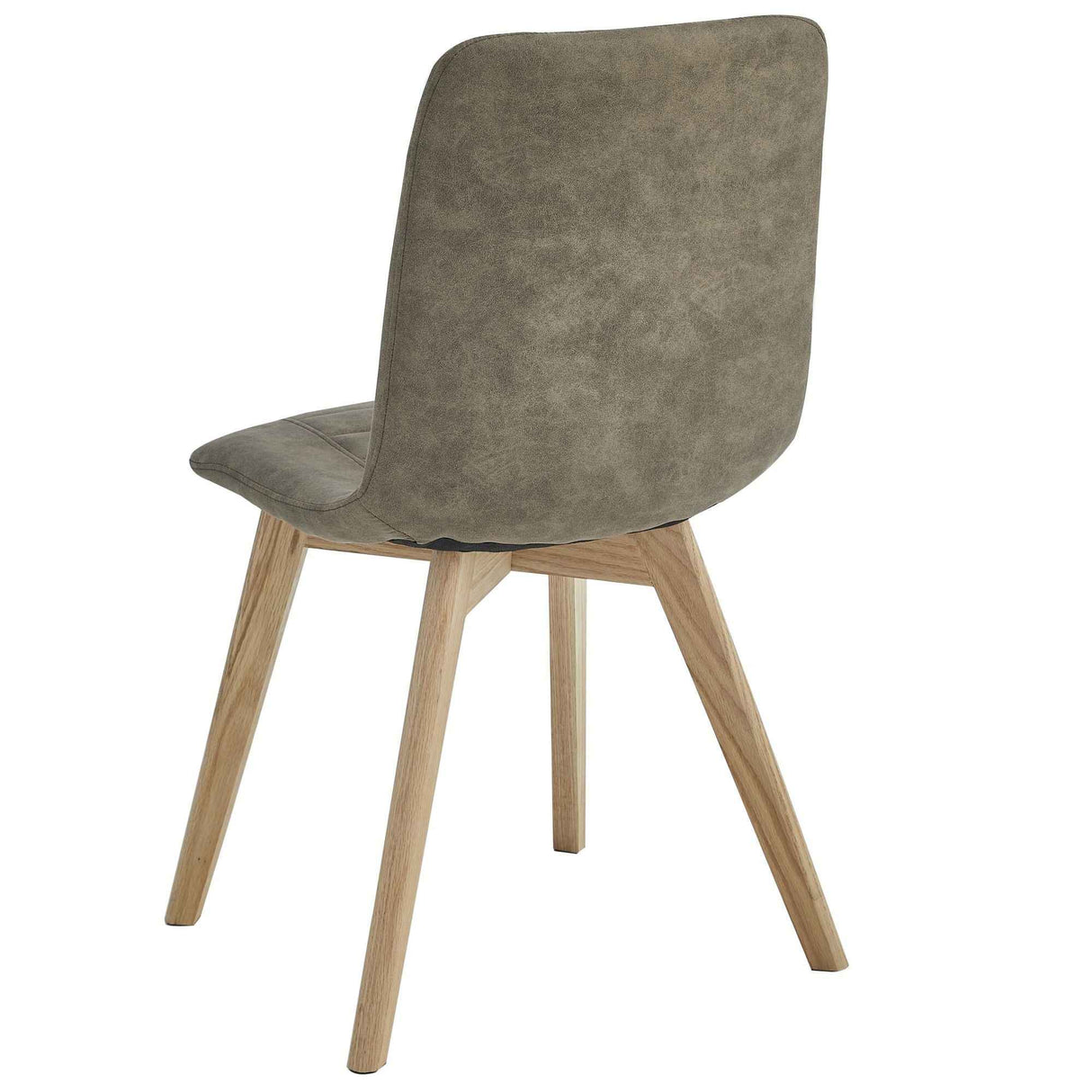 4x Set PRIME DOM Stuhl - Essen, Taupe Samt, 43x53x88 cm