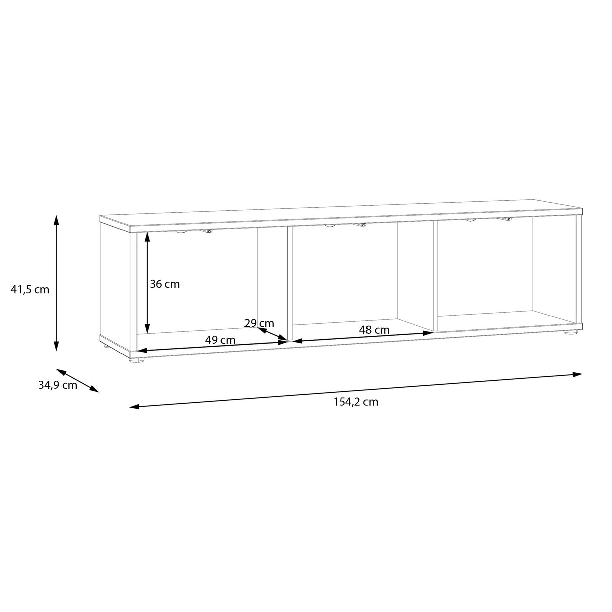 TV- Möbel Prime Lunaris Terrakotta