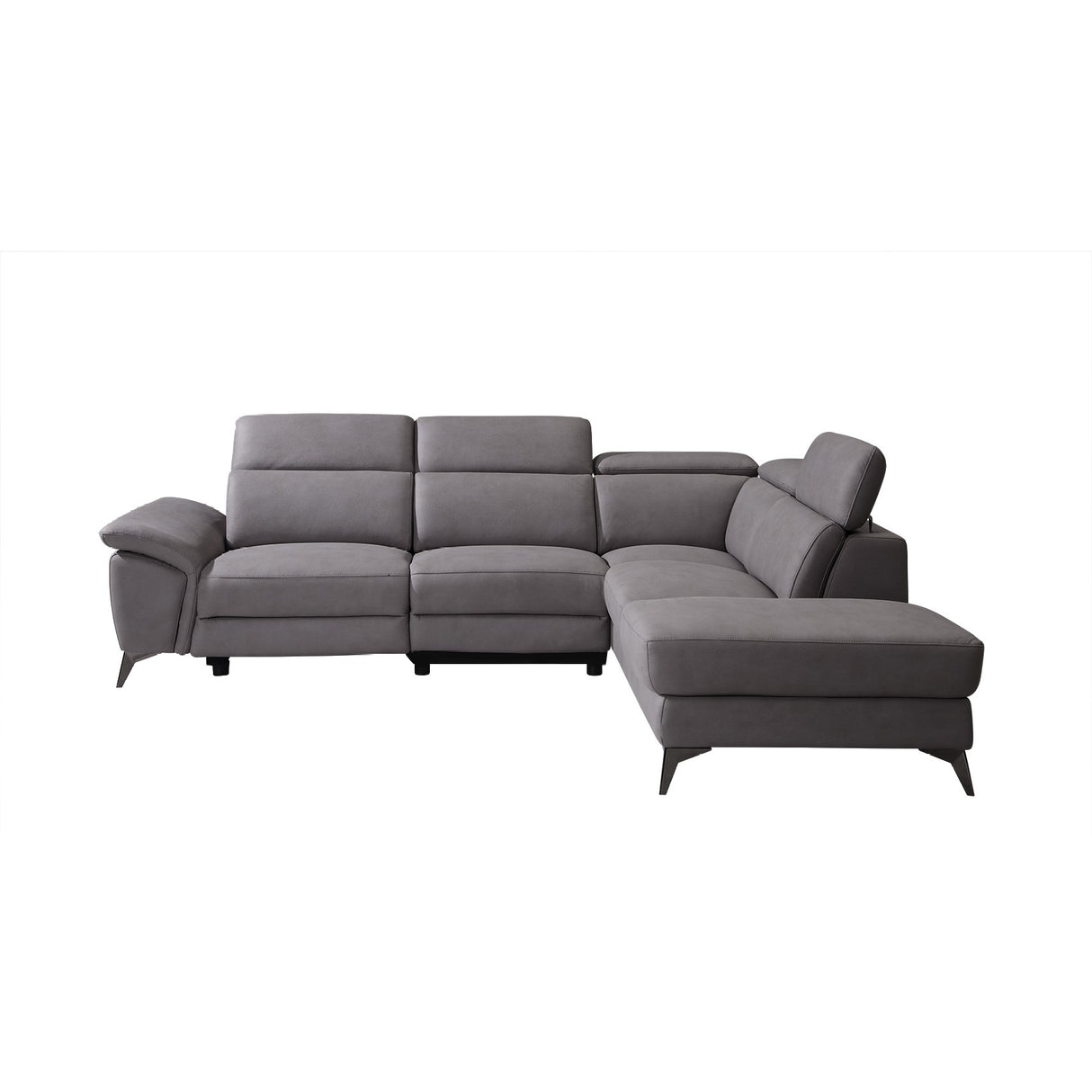 Ecksofa Navora beige mit Motor Rechts beige