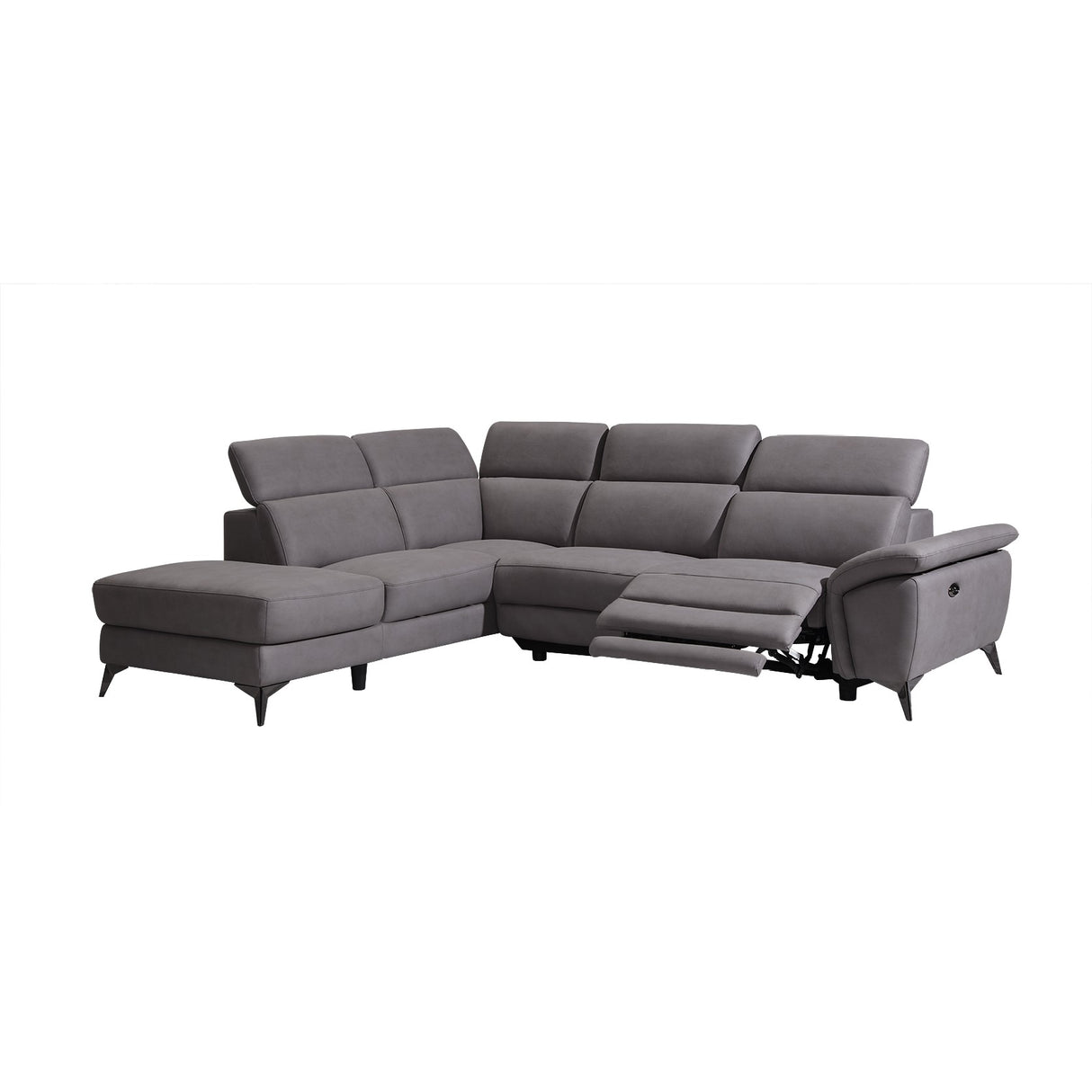 Ecksofa Navora beige mit Motor Rechts beige