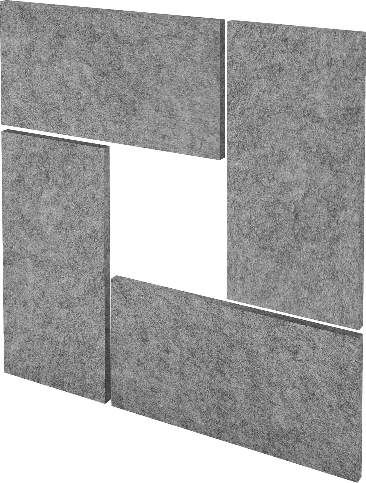 Red Line Akustik-Wandpaneelen 4-Set Red Line