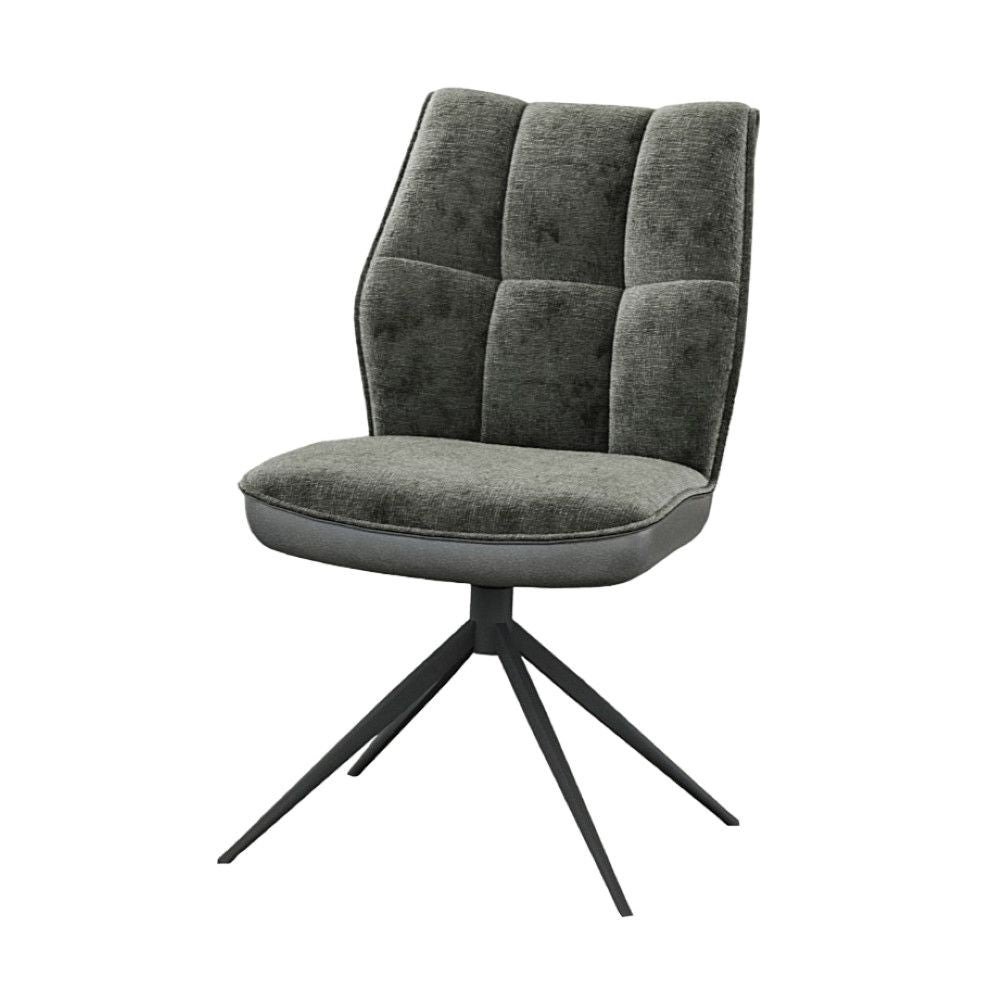 Esszimmer Stuhl Calvin Stuhl 360°-Drehung, grau