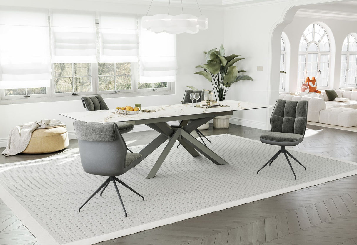 Calvin+ Stuhl 360°-Drehung, grau