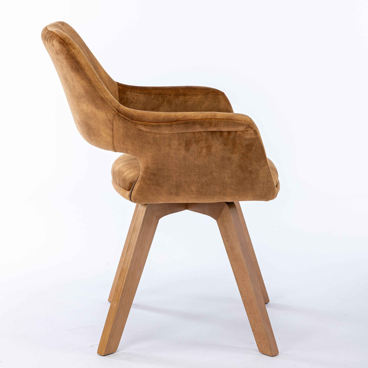 DAVID Armlehnstuhl 360° Curry /Gelb 58 x 61 x 83cm