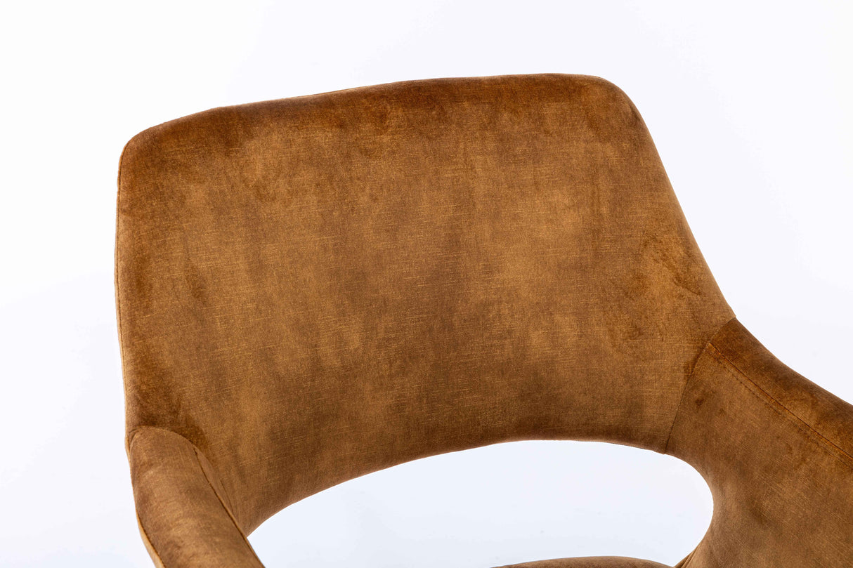 DAVID Armlehnstuhl 360° Curry /Gelb 58 x 61 x 83cm
