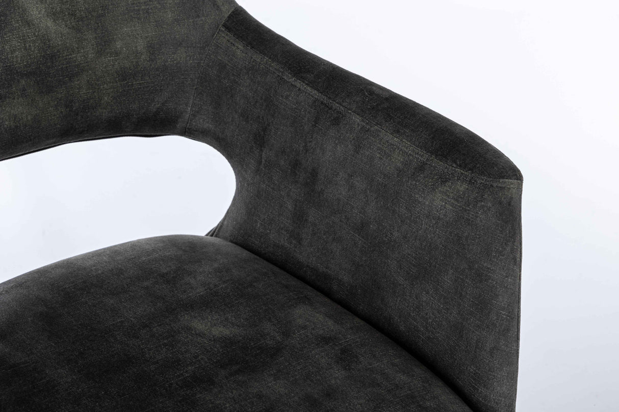 DAVID Armlehnstuhl 360° Dunkelgrün 58 x 61 x 83cm