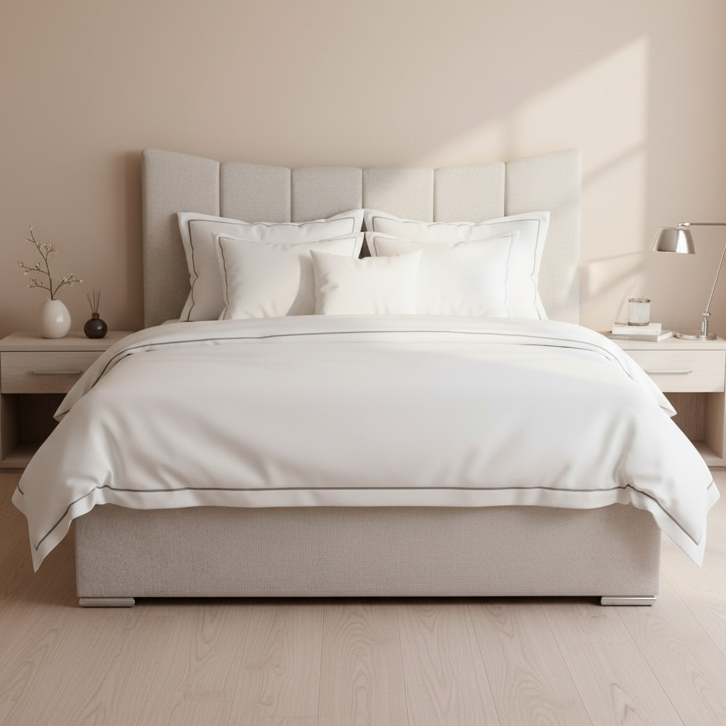 Ester Boxbett mit Stauraum beige 160 x 200 cm