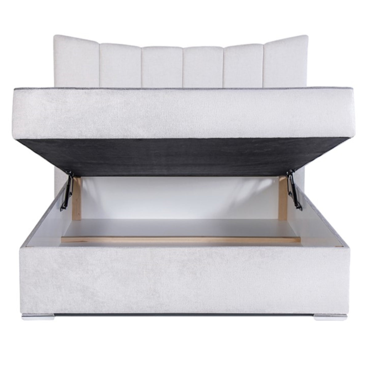 Ester Boxbett mit Stauraum beige 160 x 200 cm