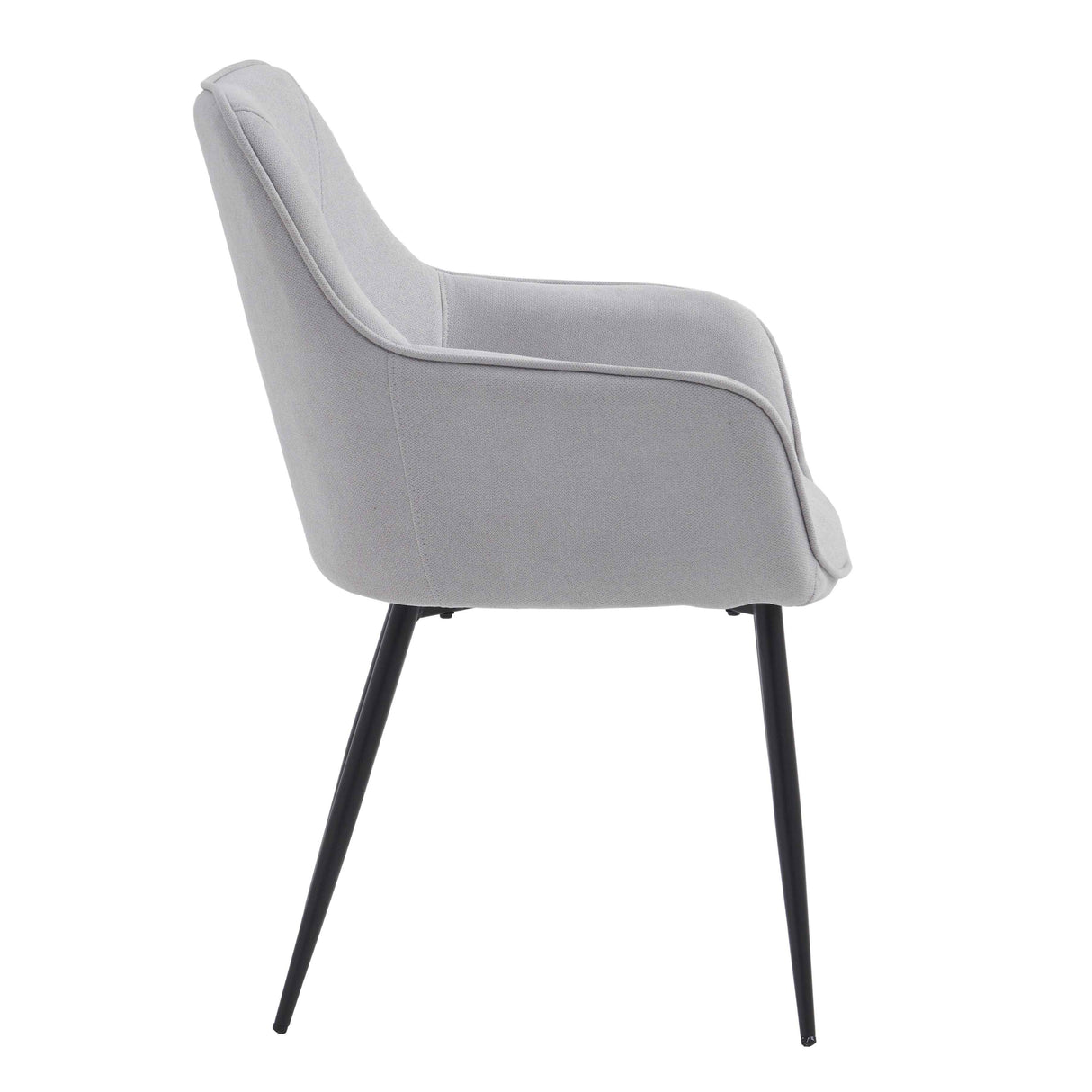 FELDMANN Armlehnstuhl Hellgrau 63,5 x 65 x 91cm