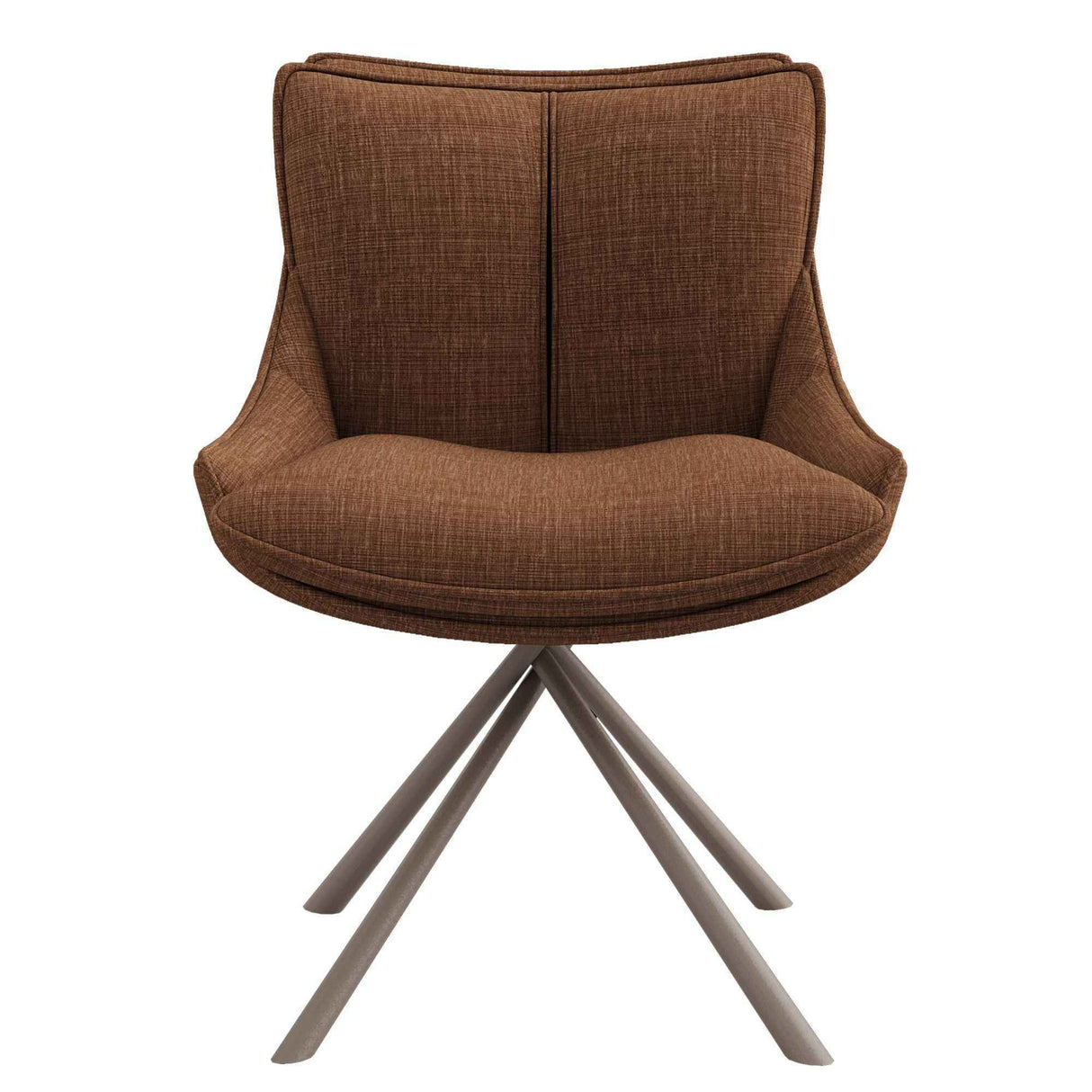 FLORENZ Design Stuhl Braun 56x66x87cm