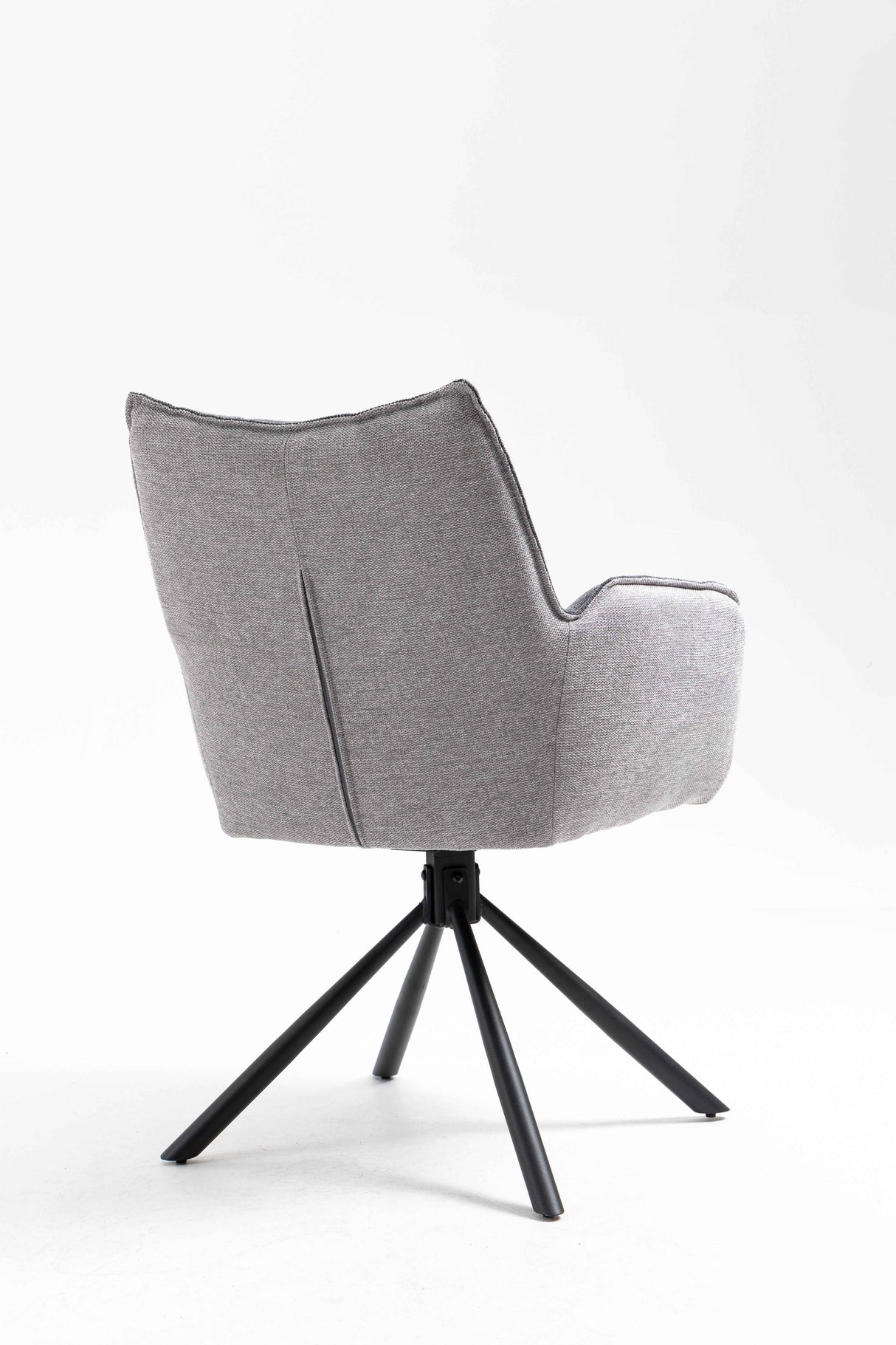 GOMES Armlehnstuhl 180° drehbar, Grau - 61x62x89