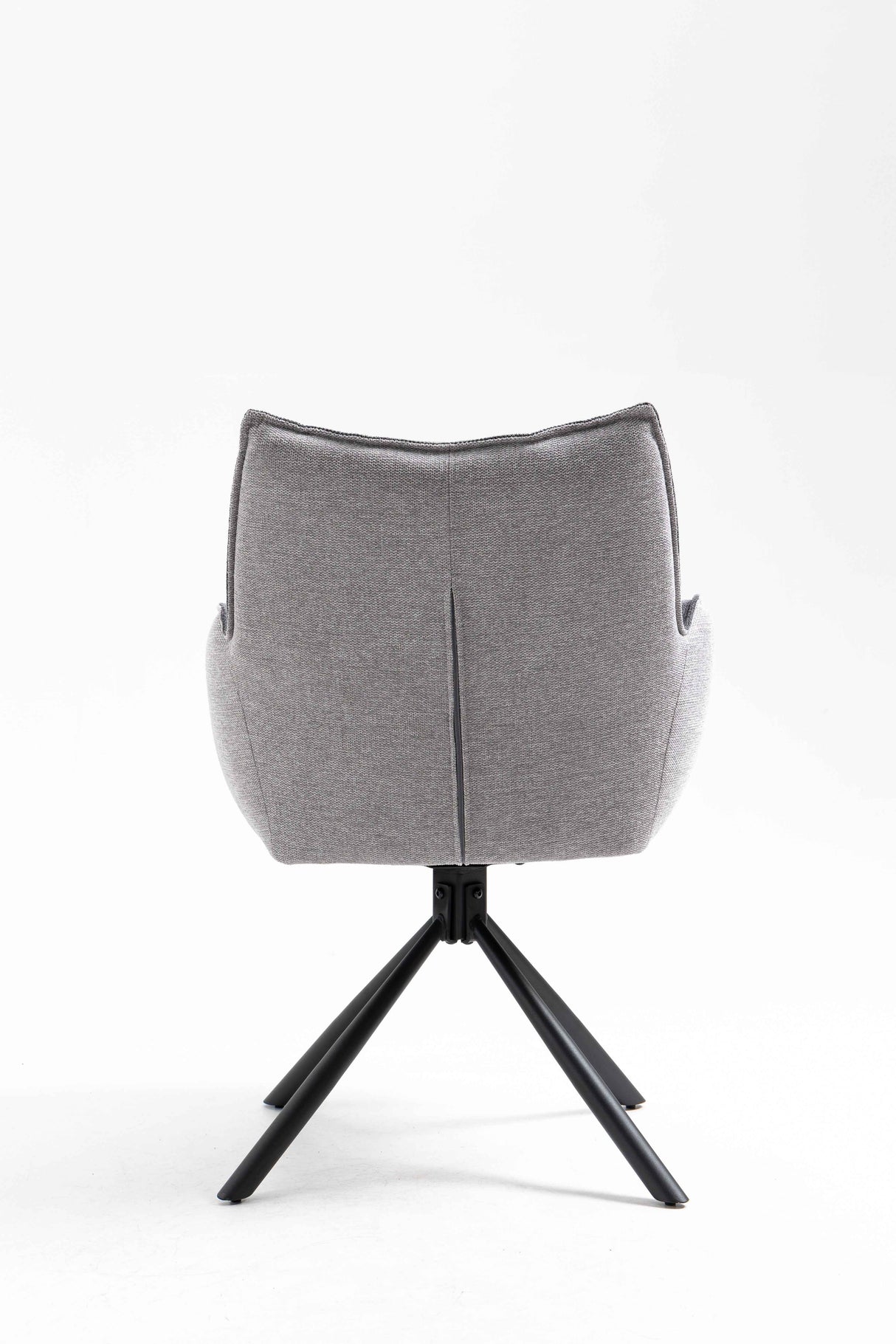 GOMES Armlehnstuhl 180° drehbar, Grau - 61x62x89