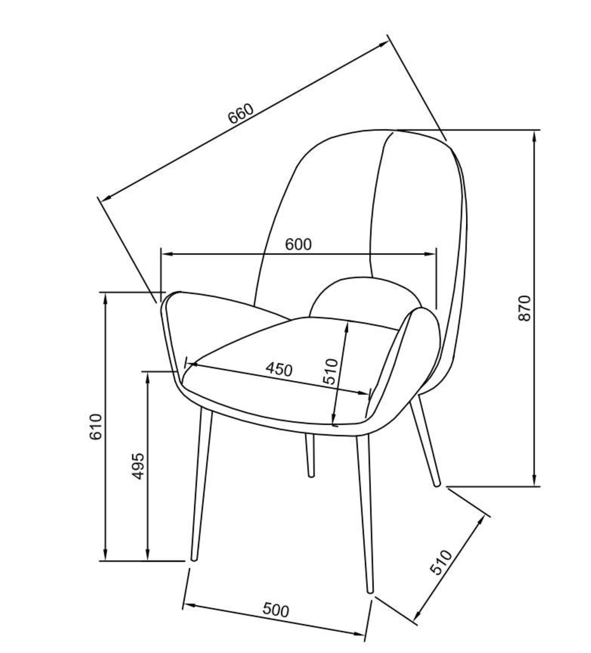 Stuhl Gregor beige /schwarz