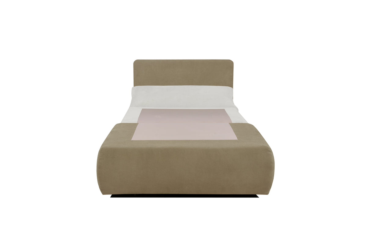Genf Relax Sessel mit Schlafunktion beige/ braun