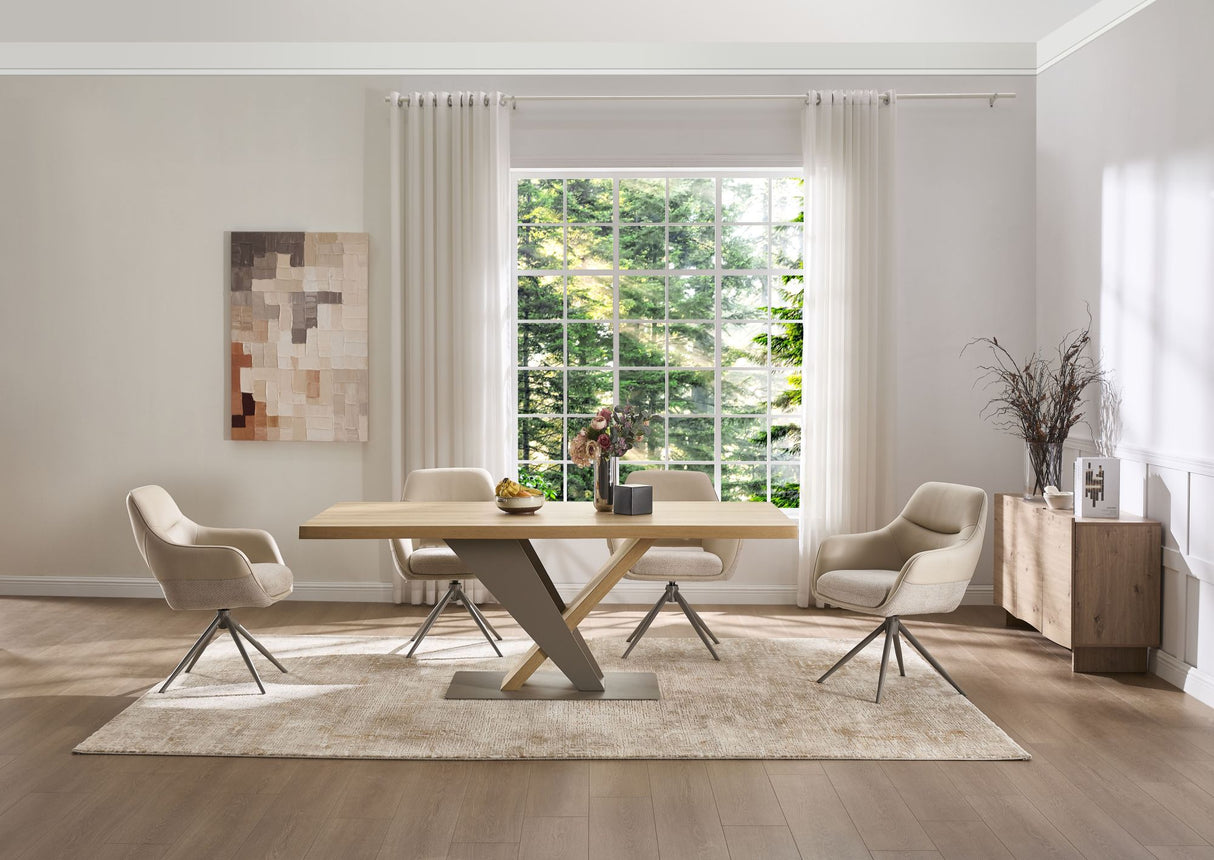 Hermann Armelehnstuhl 360 Grad Drehbar beige