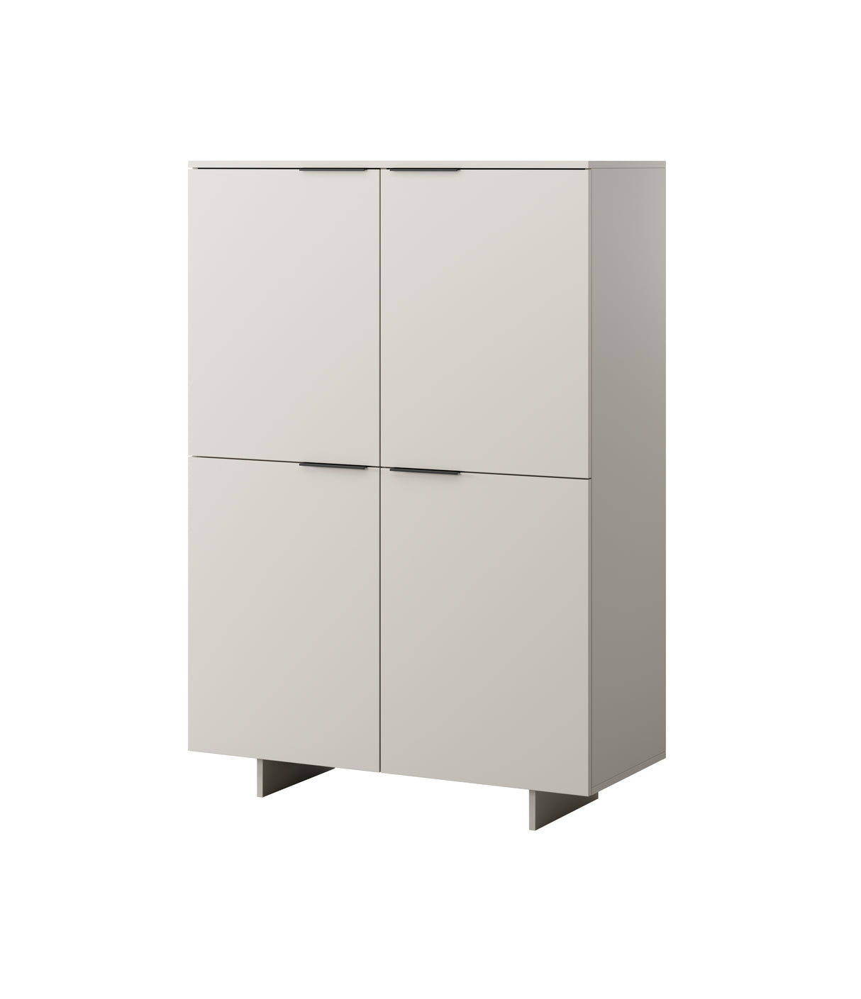Highboard AVENA 4D 100×145×41,5 cm – Beige Matt