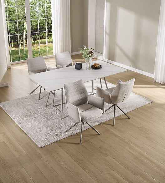 JOHANN Armlehnstuhl 180° Beige - komplett bezogen