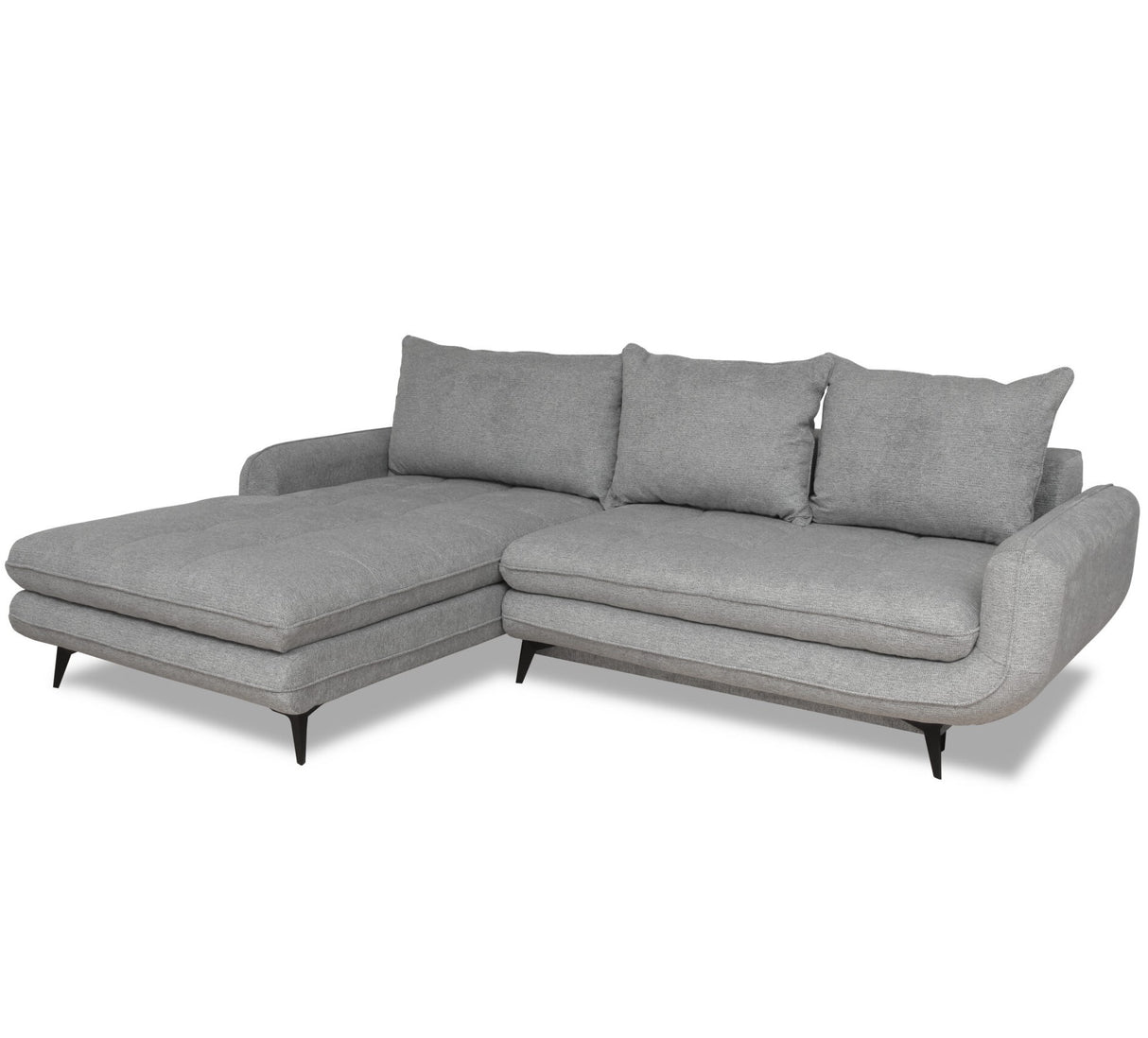 Vento Ecksofa R 266x189x93 grau