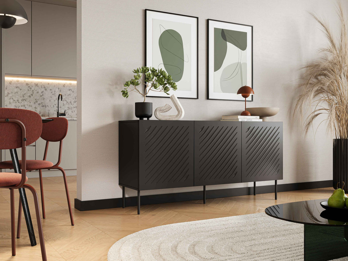 Sideboard Rivano 200×75×42cm – Beige matt