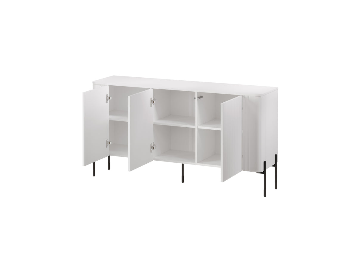 Kommode SOLIS 150×80×40cm – Schwarz Matt