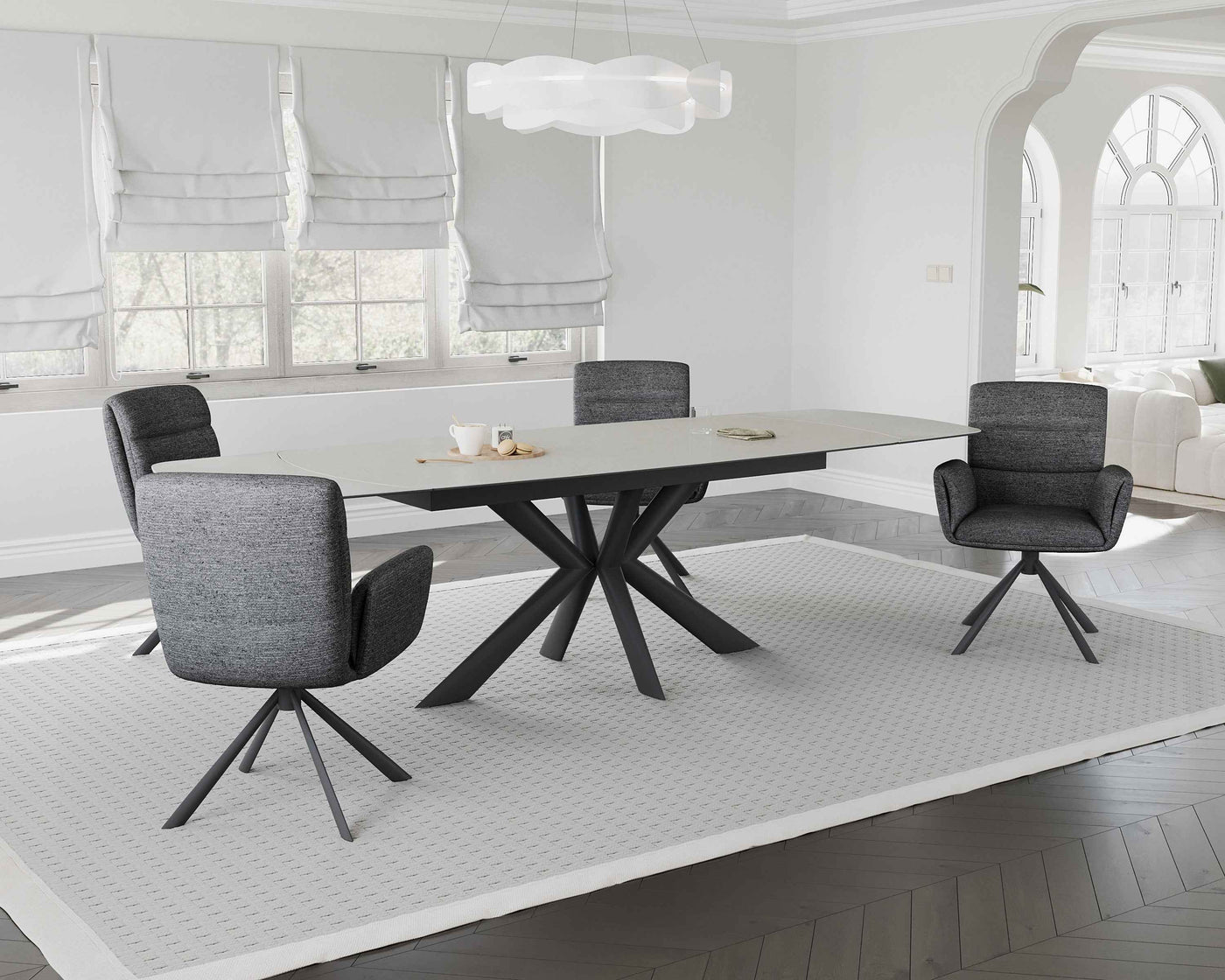 LUNARO – Ausziehbarer Esstisch 160/240 x95cm