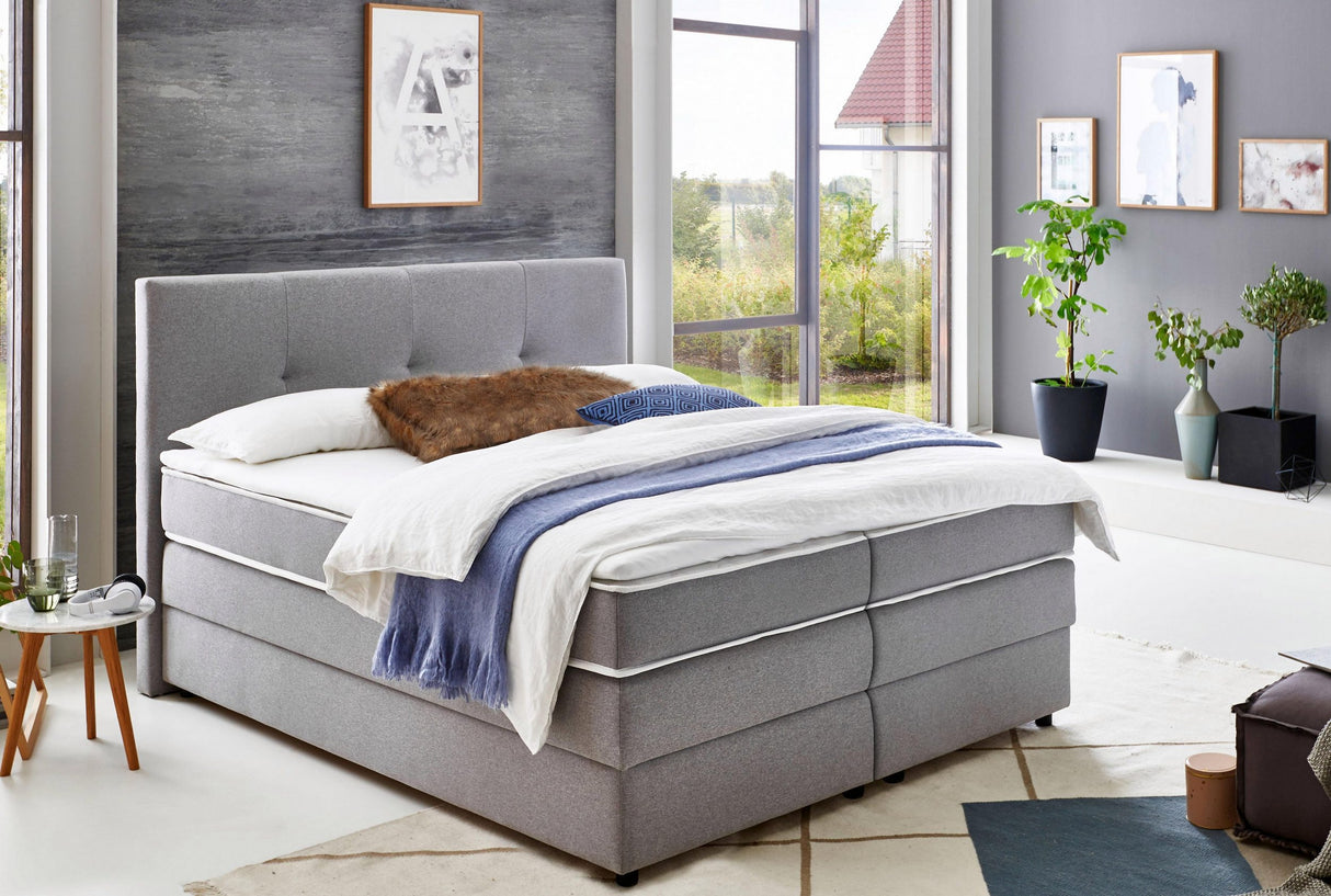 Orion Pocket Boxspringbett grau