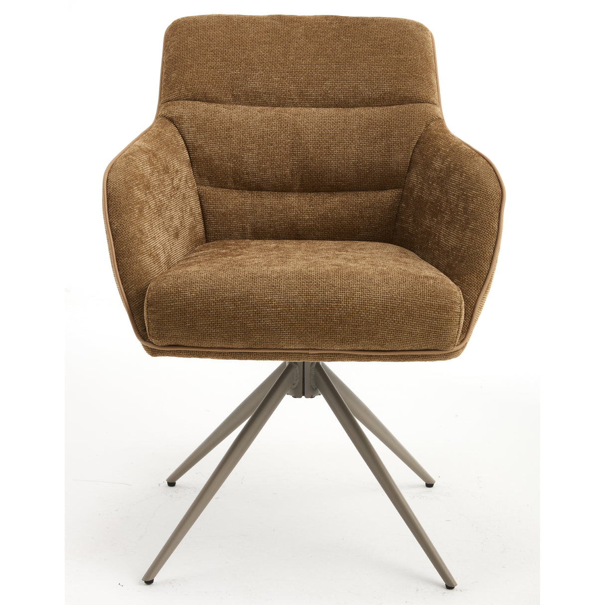 Smart Stuhl Armlehnstuhl mit Federung & 360° Braun