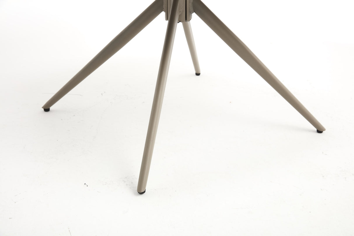 Smart Stuhl Armlehnstuhl mit Federung & 360° Braun