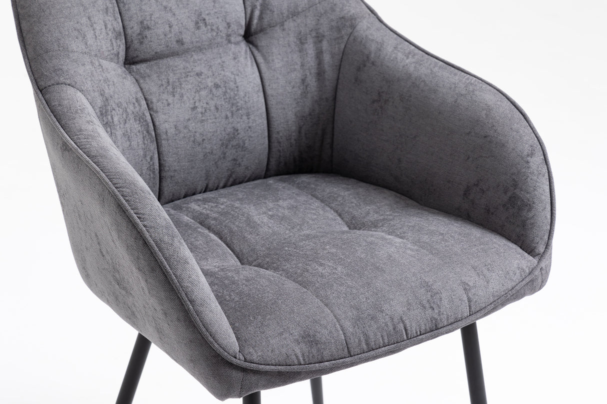 Armlehnstuhl Monaco gelb gepolstert