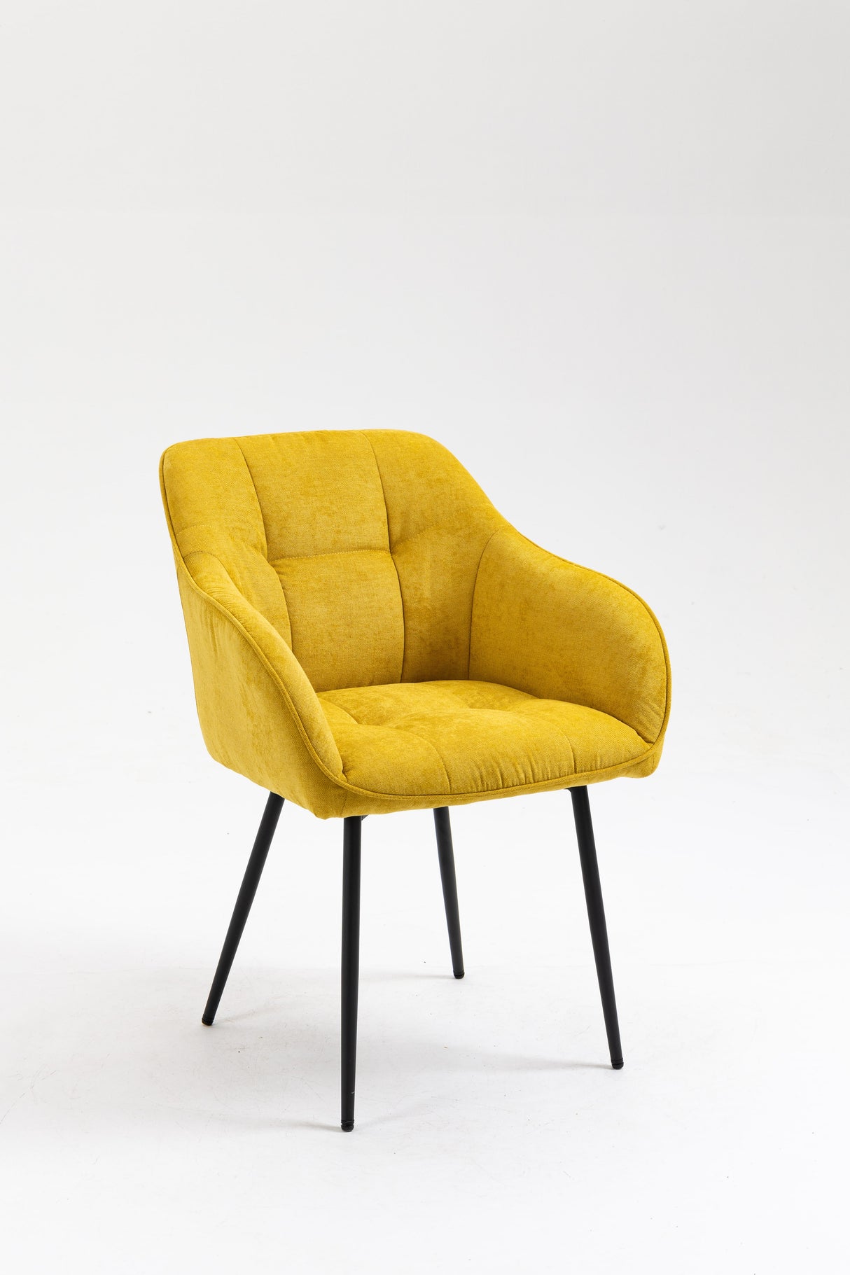 Armlehnstuhl Monaco gelb gepolstert