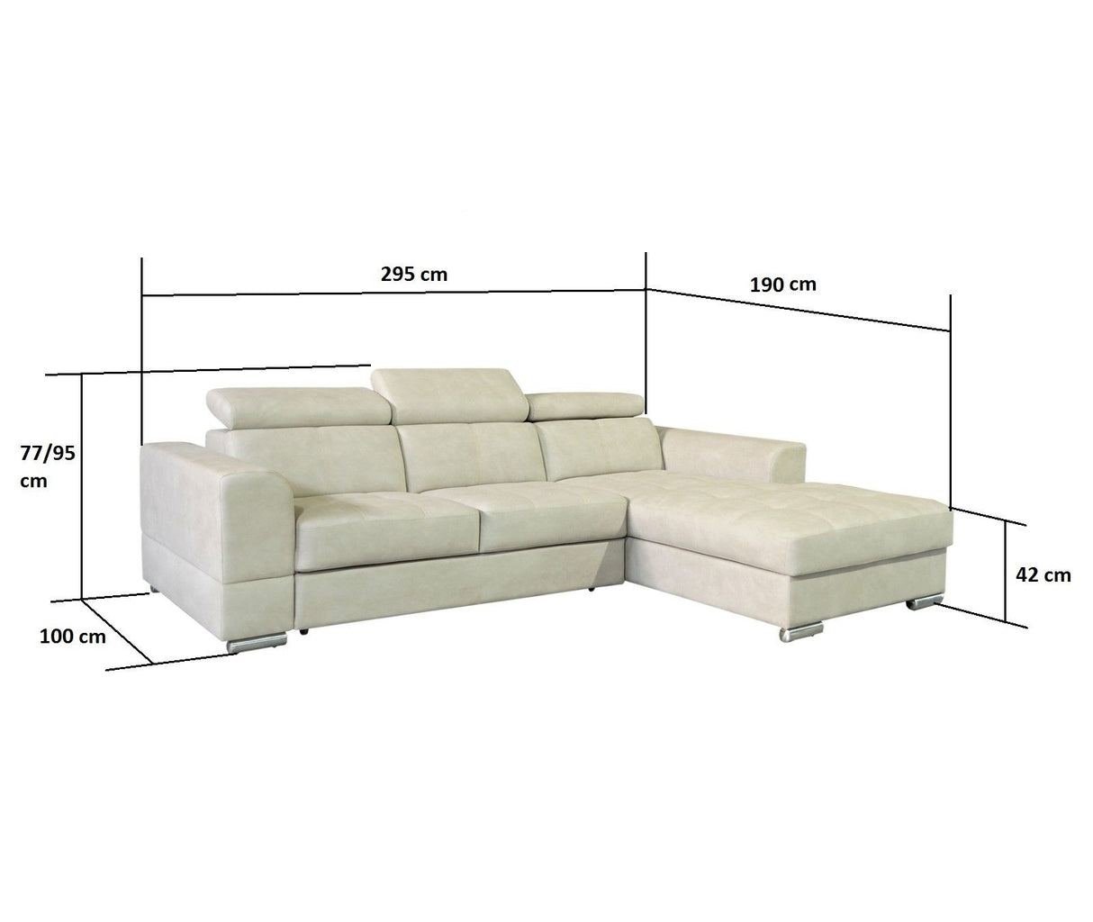 Ecksofa Montana TX 284x190 – R-Sofa Bett & Stauraum