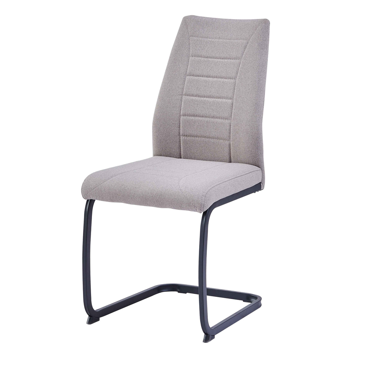 NEVIA – Komfort Freischwinger Stuhl Taupe 43x60x92cm