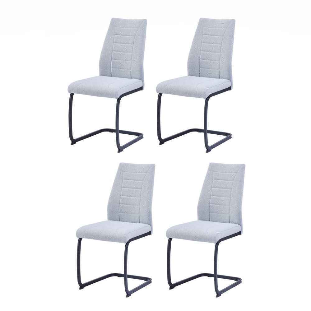 NEVIA – Komfort Freischwinger Stuhl Taupe 43x60x92cm