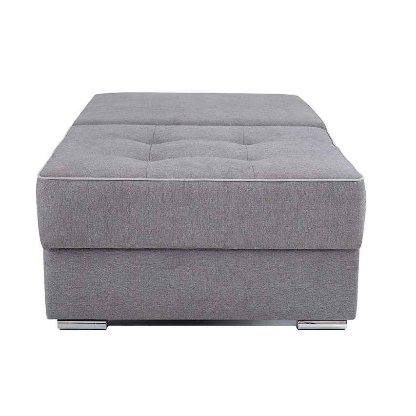 NIZA Relax Sessel mit Schlafunktion grau mit Bonell