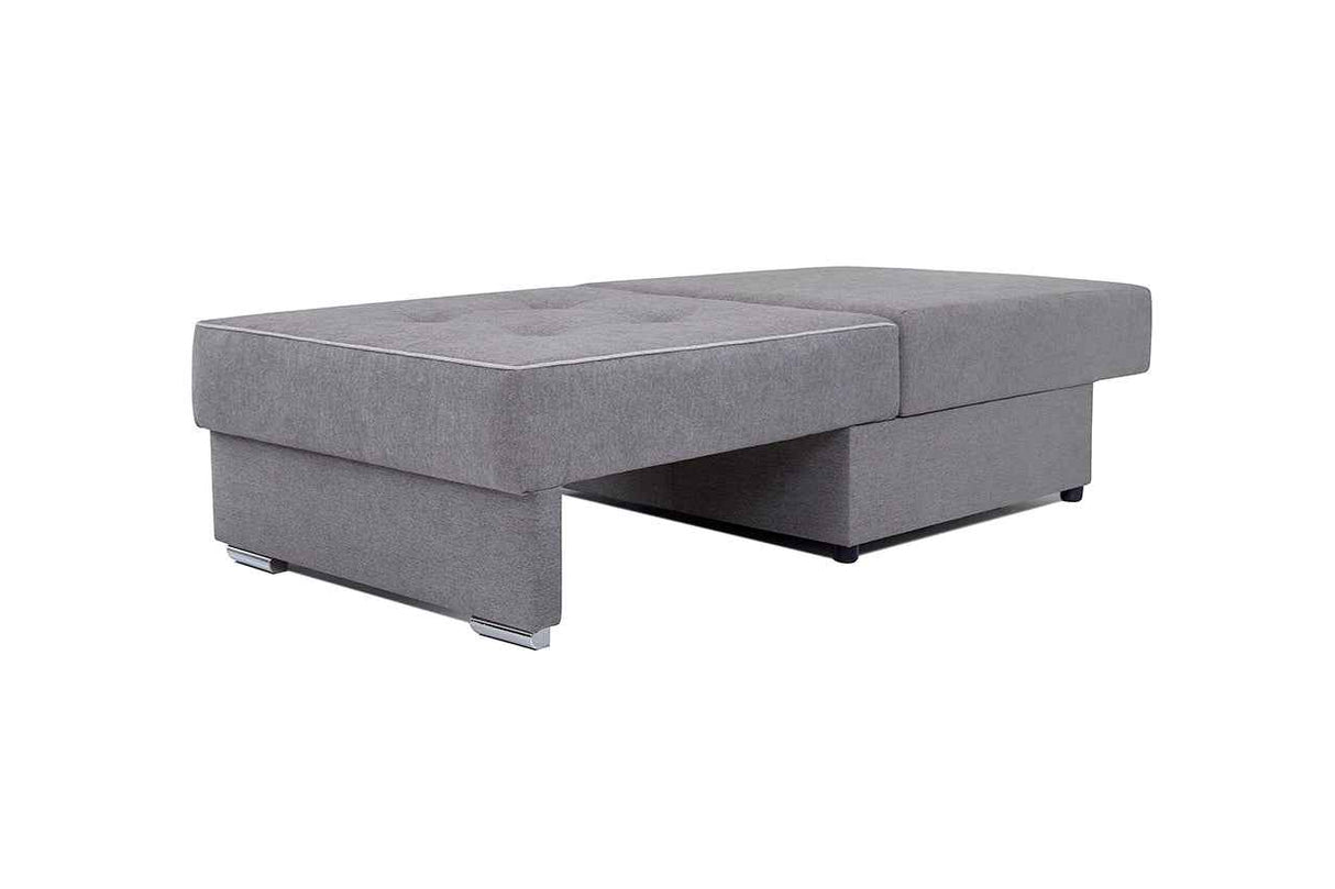 NIZA Relax Sessel mit Schlafunktion grau mit Bonell