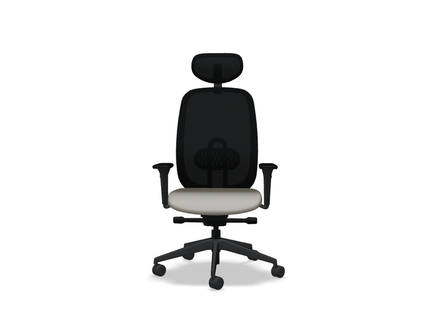 Oliver Bürostuhl 360 Kopf.+ 4D schwarz /beige - Prime Möbel