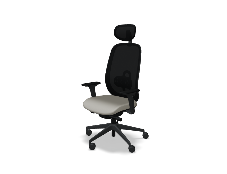 Oliver Bürostuhl 360 Kopf.+ 4D schwarz /beige - Prime Möbel