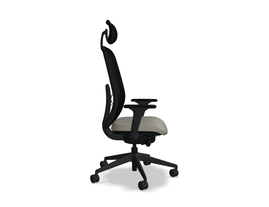 Oliver Bürostuhl 360 Kopf.+ 4D schwarz /beige - Prime Möbel