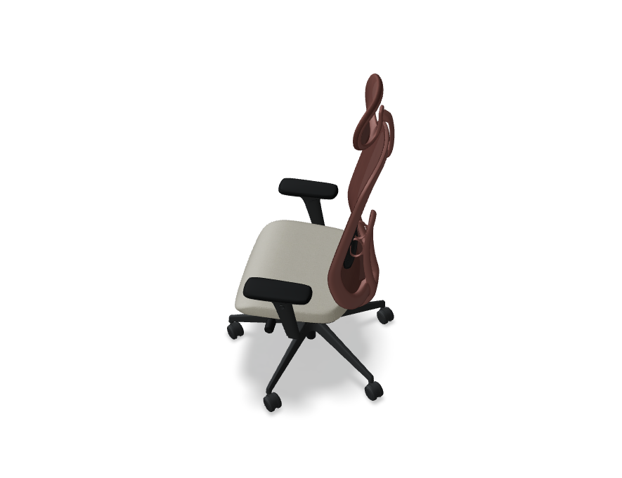 Oliver Bürostuhl 360 Kopf.+ 4D rot/beige Grain - Prime Möbel