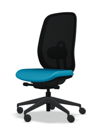 Oliver Bürostuhl 360 aqua/ schwarz - Prime Möbel
