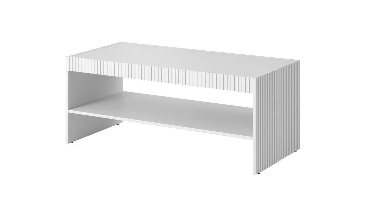 PALMOS Couchtisch- Mattweiss 120x52x56,5cm