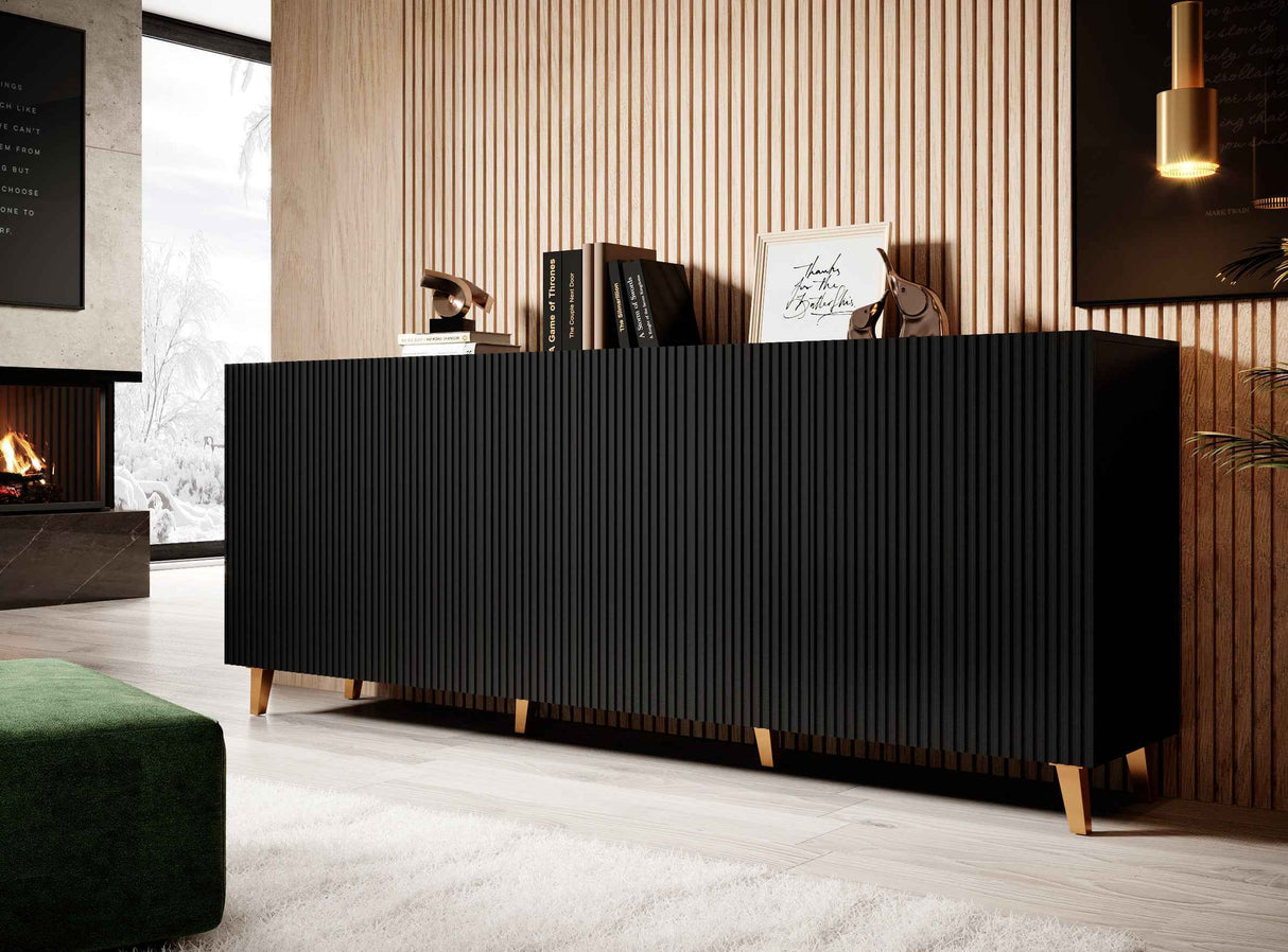 PALMOS Sideboard - Mattweiss 200x82x42cm - Skandien