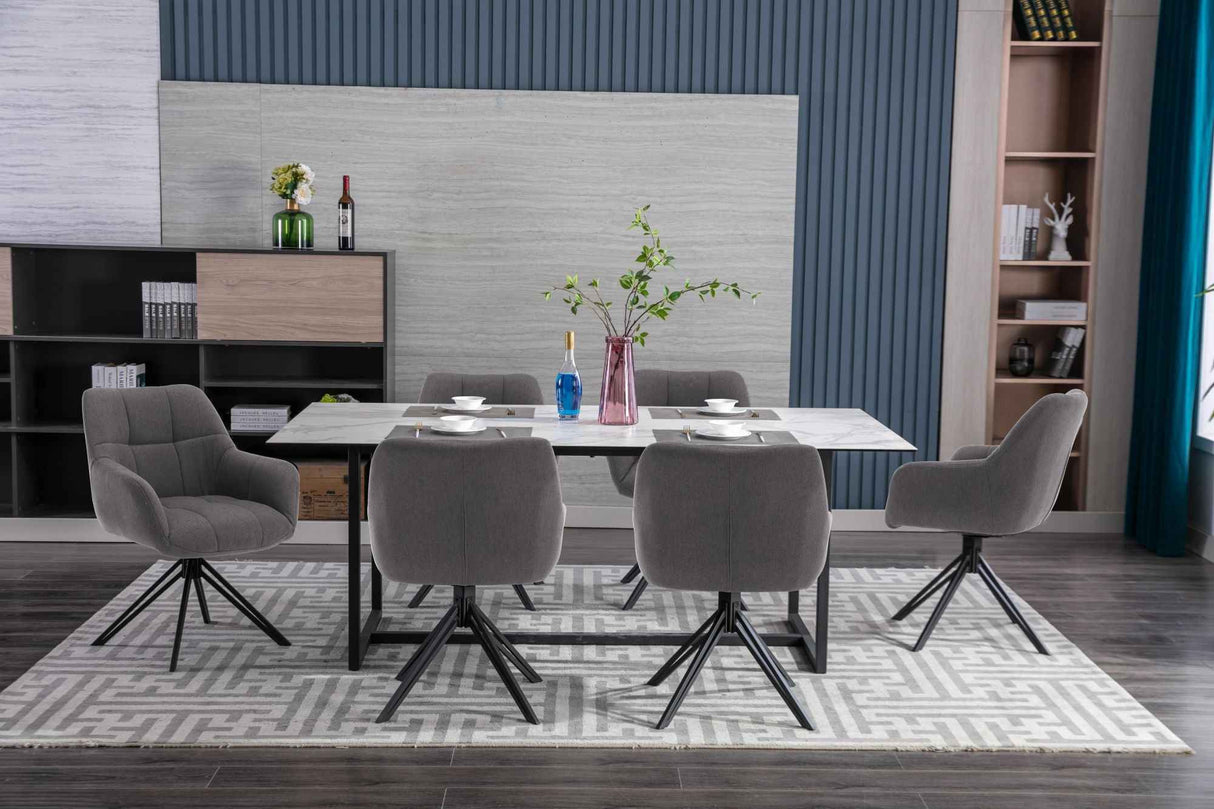 POLO Armlehnstuhl 180° Grau - komplett bezogen