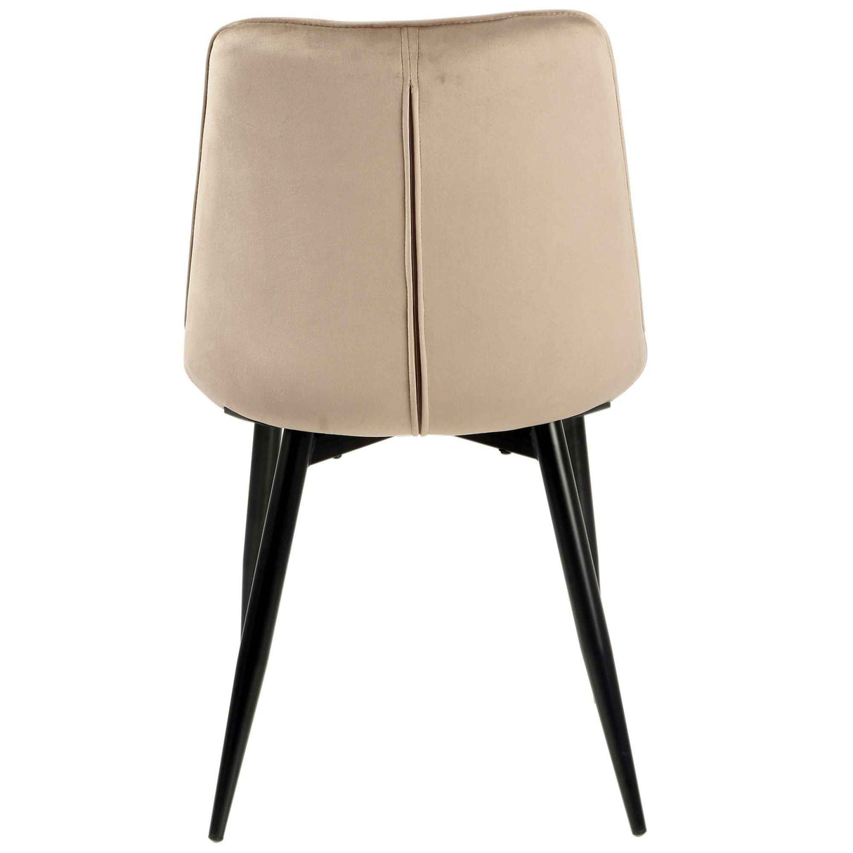 4x Set PRIME VITA Stuhl - Essen, Grau Samt, 48x60x89 cm