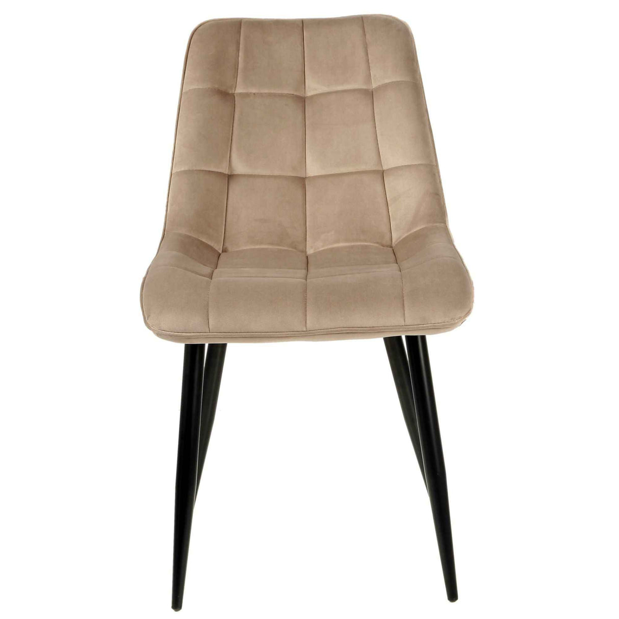 4x Set PRIME VITA Stuhl - Essen, Grau Samt, 48x60x89 cm