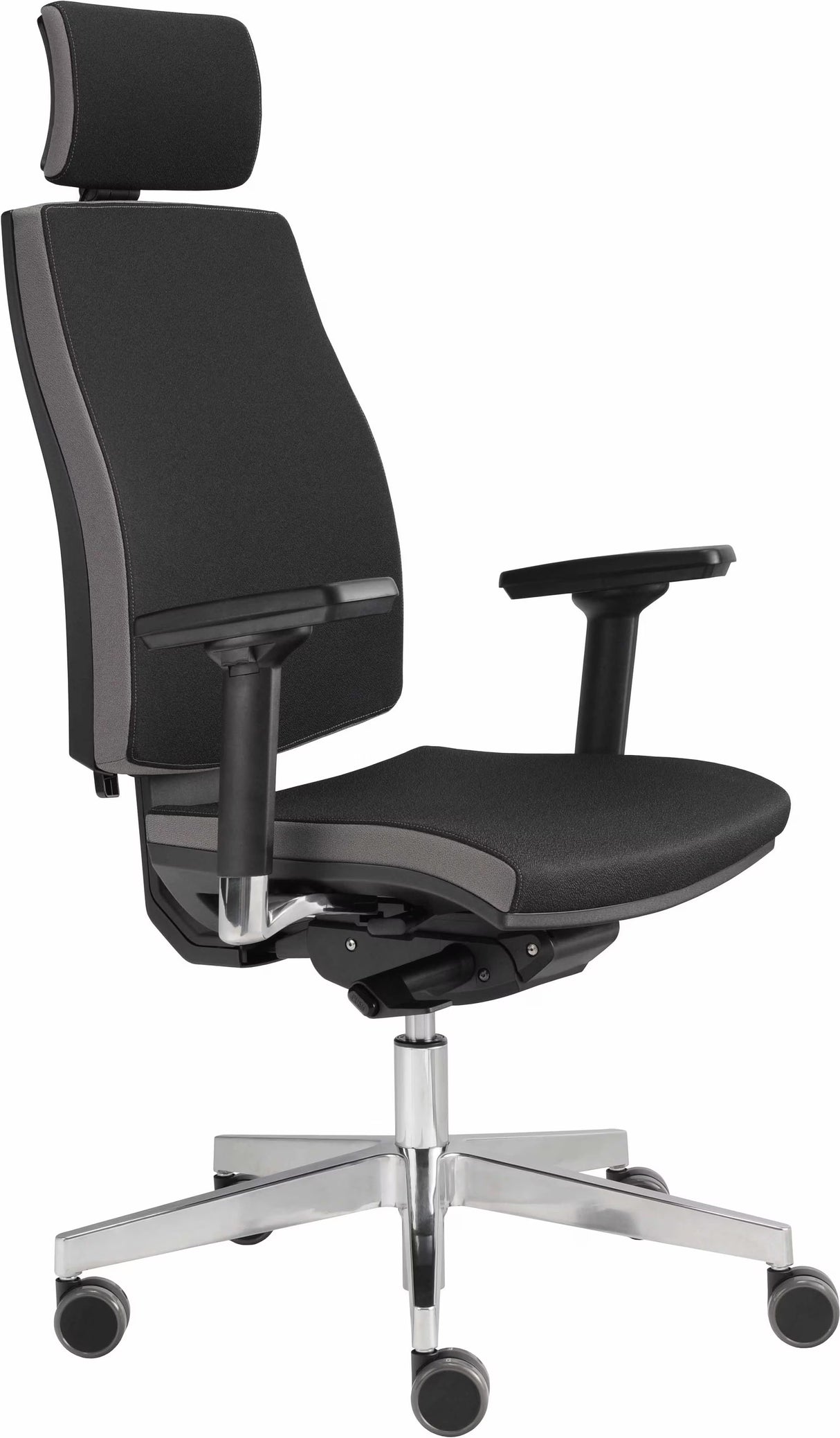 Bürodrehstuhl Premium 1 mit Polsterrücken, Kopfstütze Dynamisches Sitzen auf hohem Niveau Prime Möbel