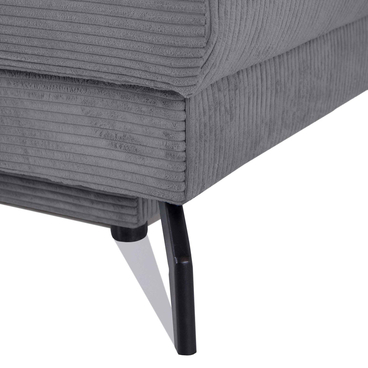 Prime Vita Sofa mit Bettauszug -Cord Mint grau 208x100x80cm